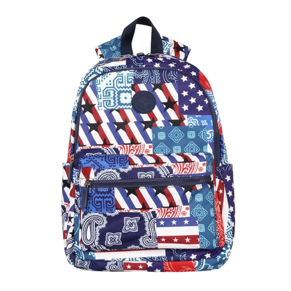 Montana West Starts Stripes Paisley Print Backpack NWT - Picture 1 of 6